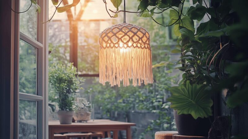 Suspension lustre macrame : Comment choisir l’ampoule ideale pour une ambiance cosy