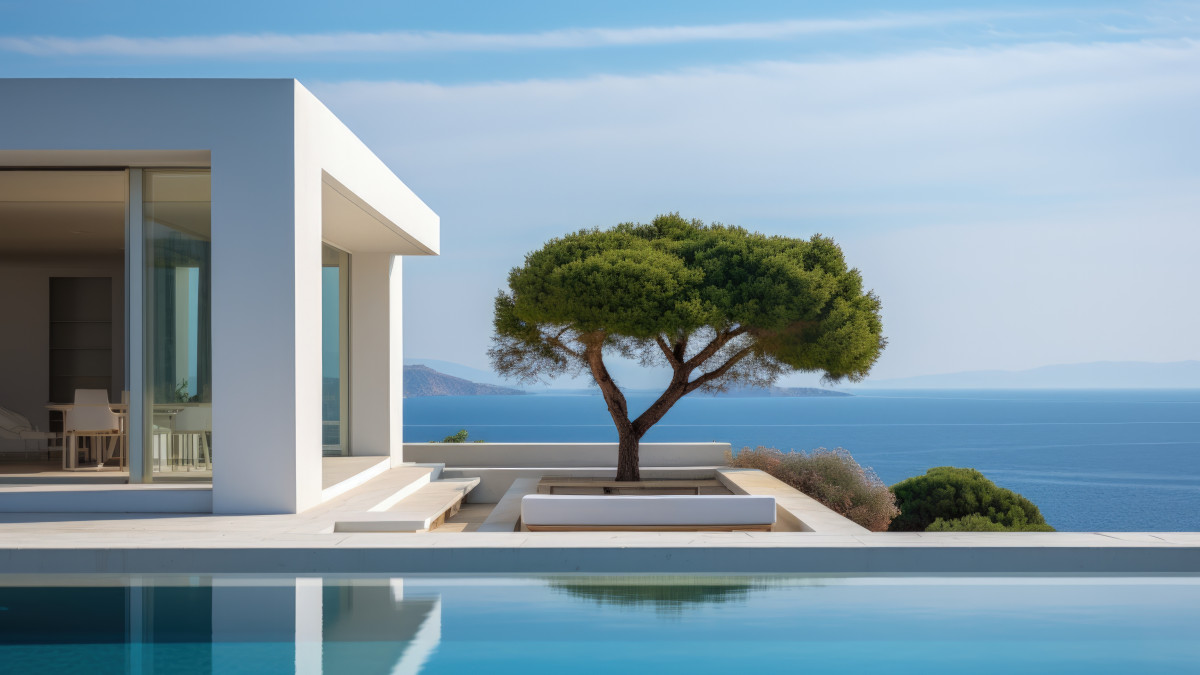 belle villa avec vue imprenable sur la mer